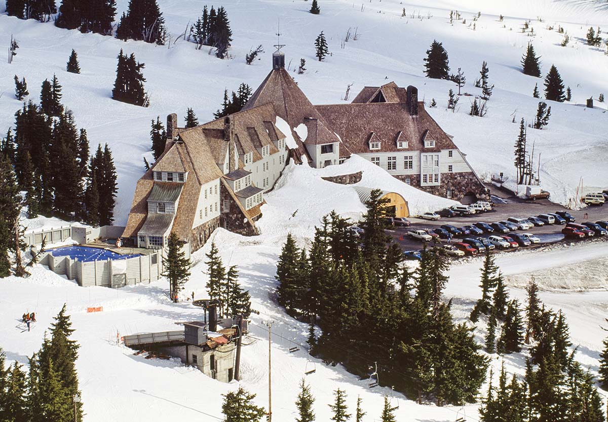 Aerial,Image,Of,Timberline,Lodge,,Oregon,,Us Timberline Lodge