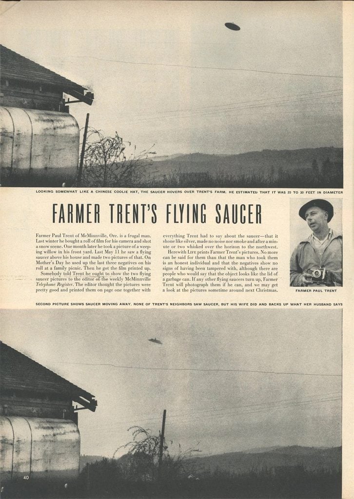 McMinnville UFO, Oregon History, 1950, Unexplained, Mysteries, Paul Trent, Evelyn Trent, Sheridan, OR, McMenamins UFO Festival, Real or Hoax, Image Analysis, Missing Negatives, Pacific Northwest, UAP, LIFE magazine, Events, Things To Do