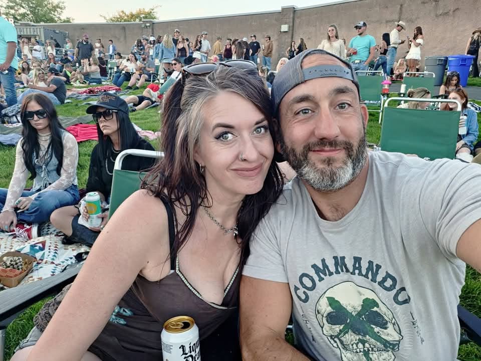Tyler James and Danielle Denham together at an Oregon community event
