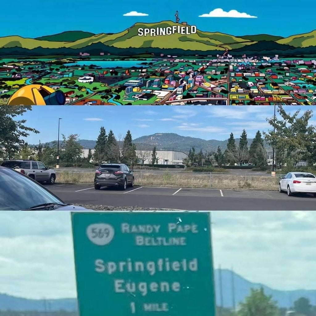 Springfield Oregon, Giant SPRINGFIELD sign, Forgotten History, Lost To Time, Location, Where Was It, Giant Finger Pointing, Railroad, Early 20th Century, 1910s, The Simpsons, Matt Groening, Rare Photos, Deep Dive, Lane County, Pacific Northwest, PNW, Willamette Heights