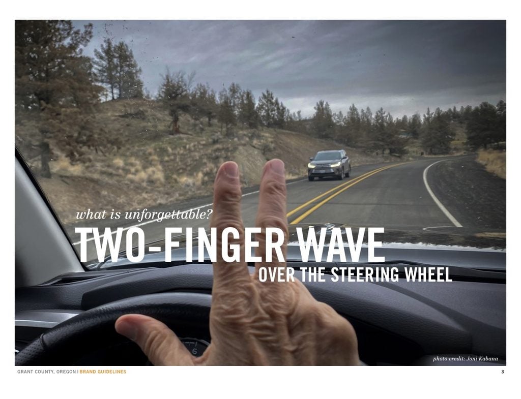 The Two-Finger Wave, Rural Oregon, Courtesy, Steering Wheel Wave, Back Roads, Look Like a Local, Unspoken Rule, Driving Tips