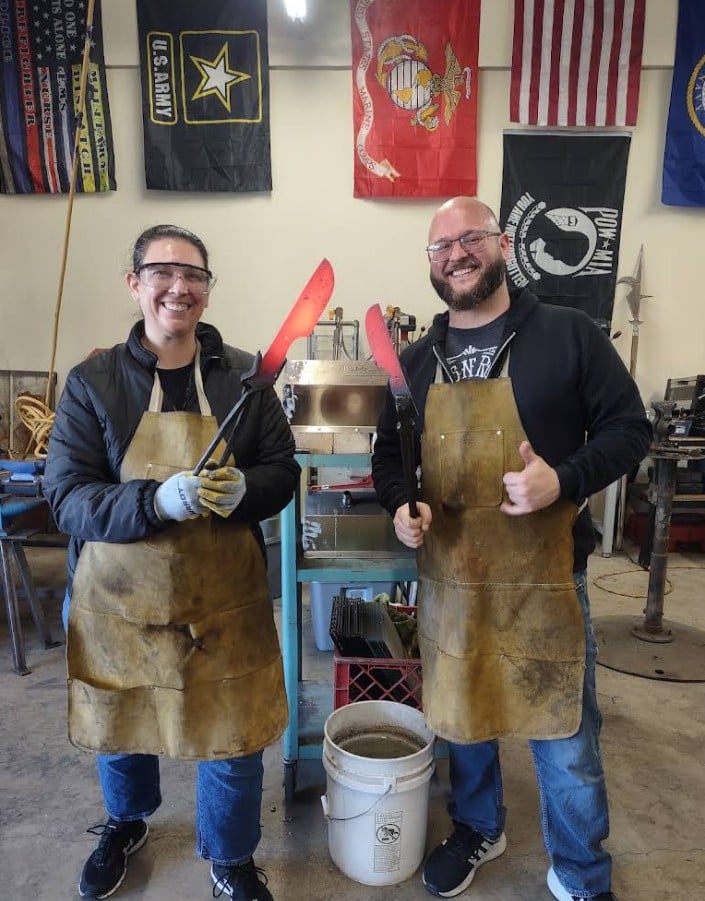 NK Forge and Metalworks, Salem, Oregon, Blacksmith, Make Your Own Knife, Classes, Bladesmithing lessons, Josh Navarette, Forged in Fire Champion, Great Gift Ideas, Things to Do, Family Fun