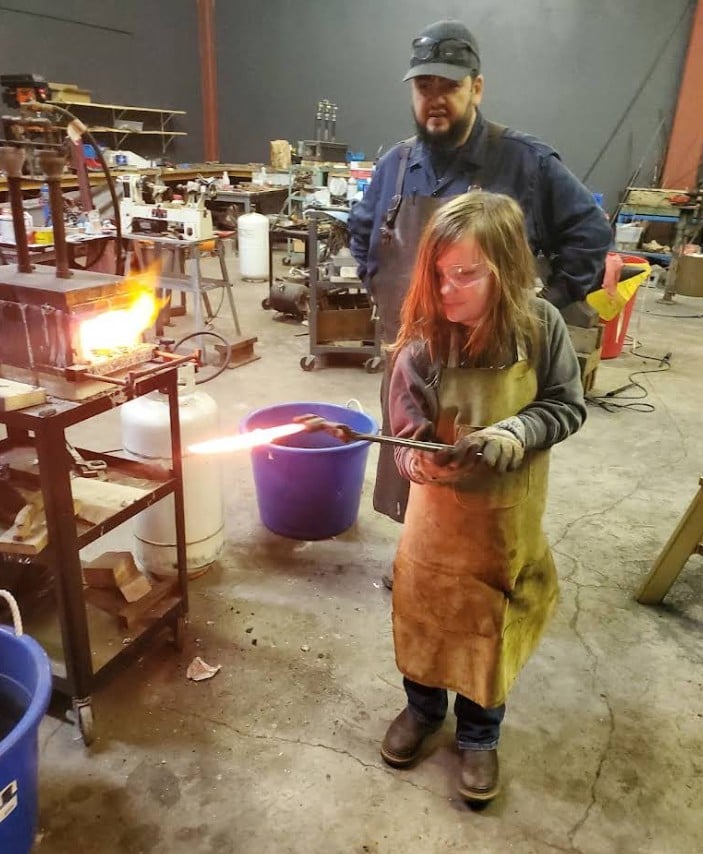 NK Forge and Metalworks, Salem, Oregon, Blacksmith, Make Your Own Knife, Classes, Bladesmithing lessons, Josh Navarette, Forged in Fire Champion, Great Gift Ideas, Things to Do, Family Fun