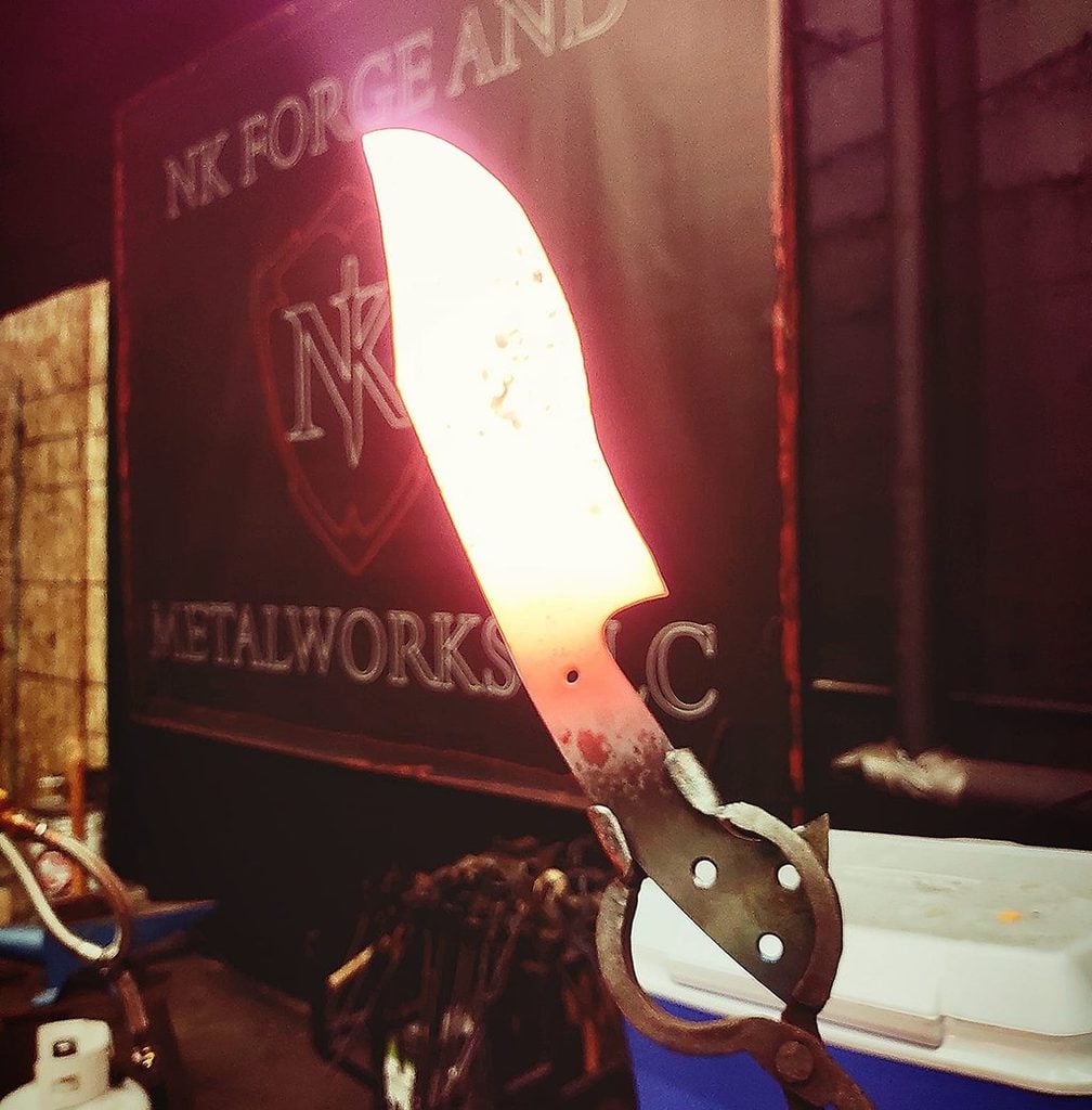 NK Forge and Metalworks, Salem, Oregon, Blacksmith, Make Your Own Knife, Classes, Bladesmithing lessons, Josh Navarette, Forged in Fire Champion, Great Gift Ideas, Things to Do, Family Fun