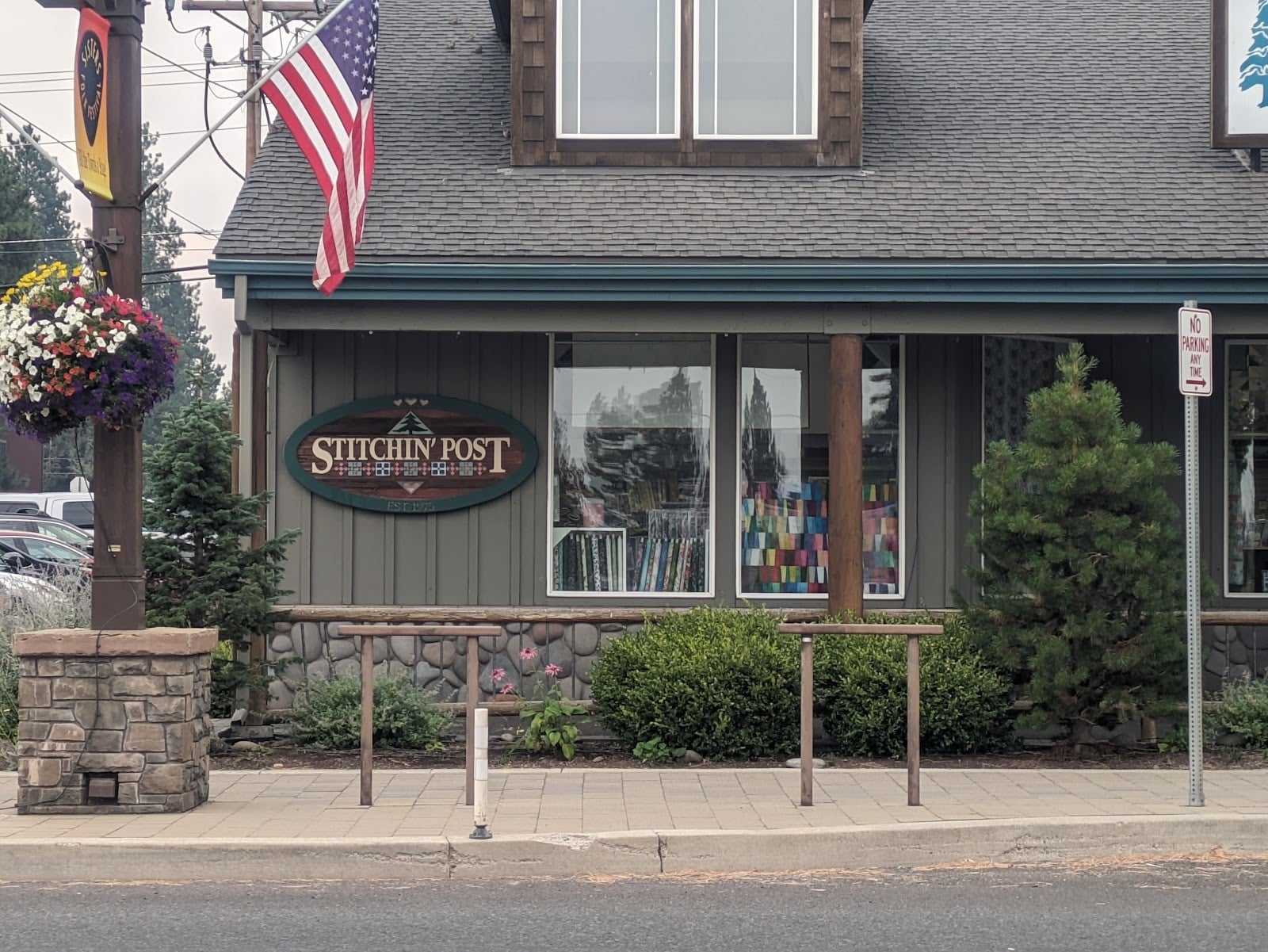 The Stitchin’ Post storefront in an August 2023 visitor photograph.