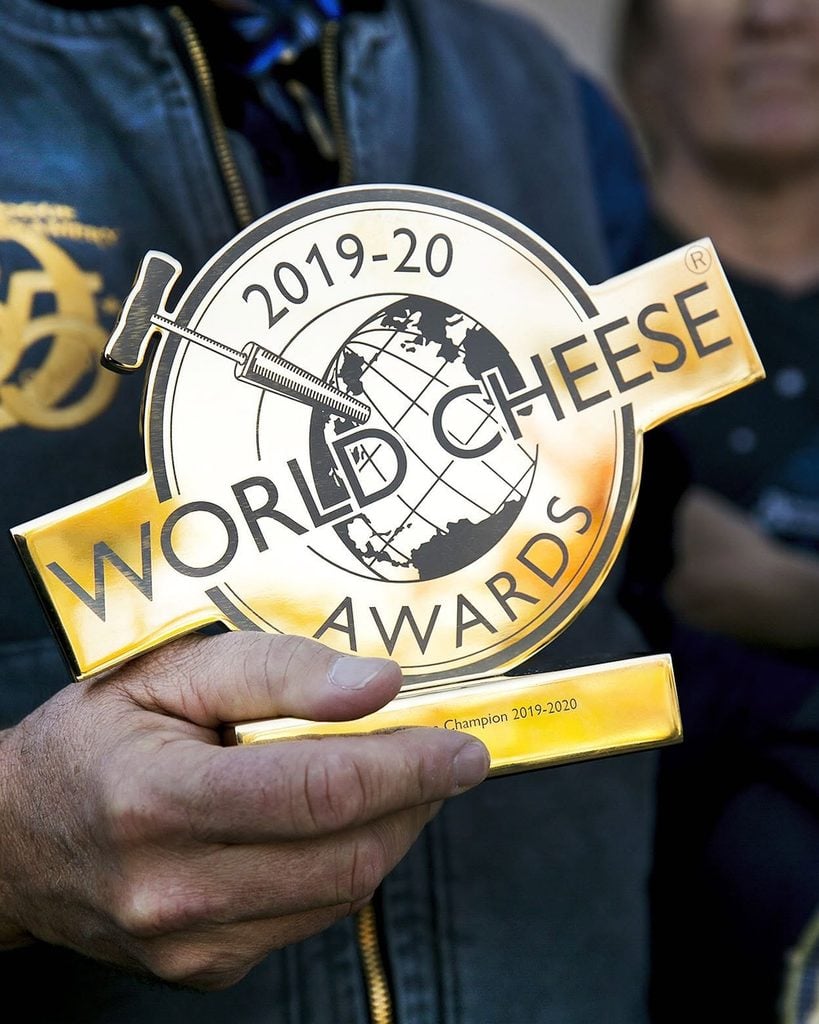 Rogue Creamery, Central Point Oregon, Rogue Blue Cheese, Best in the World, Gold Winner, International Competition, Where to Buy, Support Local, Made Right Here, Pear Brandy Soaked, Wrapped in Grape Leaves, Organic, Food Lovers, World Cheese Awards, Trophy