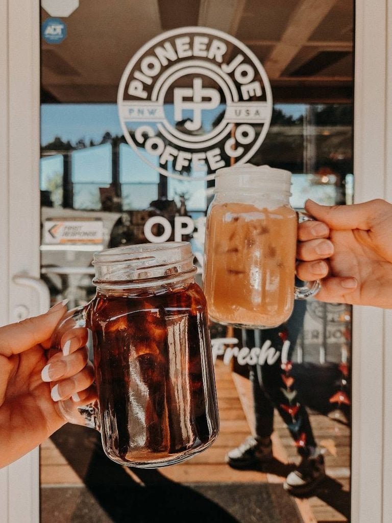 Pioneer Joe Coffee Company, mcminnville oregon, willamette valley, locally roasted beans, family owned and operated, best espresso, breakfast lunch and snacks, local oregon, lincoln city, new location, small business, great coffee, order online