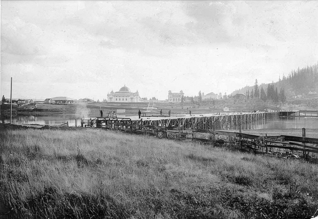 Lewis and Clark Centennial Exposition, portland oregon, 1905, history, worlds fair, guilds lake, NW Industrial District, surviving structures, where was it, sacajawea statue, mcmenamins st. johns, interesting, PDX stories, forestry center fire, construction, old maps