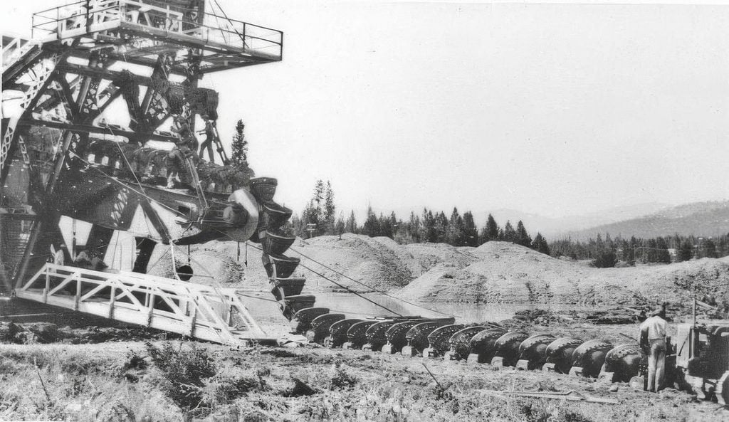 Sumpter Valley Gold Dredge, Sumpter Oregon, NE OR, History, Ghost Towns, Old Mining Areas, Self-Guided Tour, Interesting, PNW, Pacific Northwest, 1935 Image