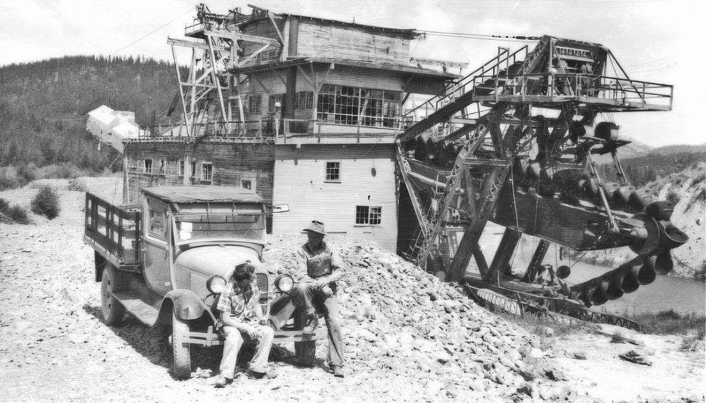 Sumpter Valley Gold Dredge, Sumpter Oregon, NE OR, History, Ghost Towns, Old Mining Areas, Self-Guided Tour, Interesting, PNW, Pacific Northwest, 1960 image