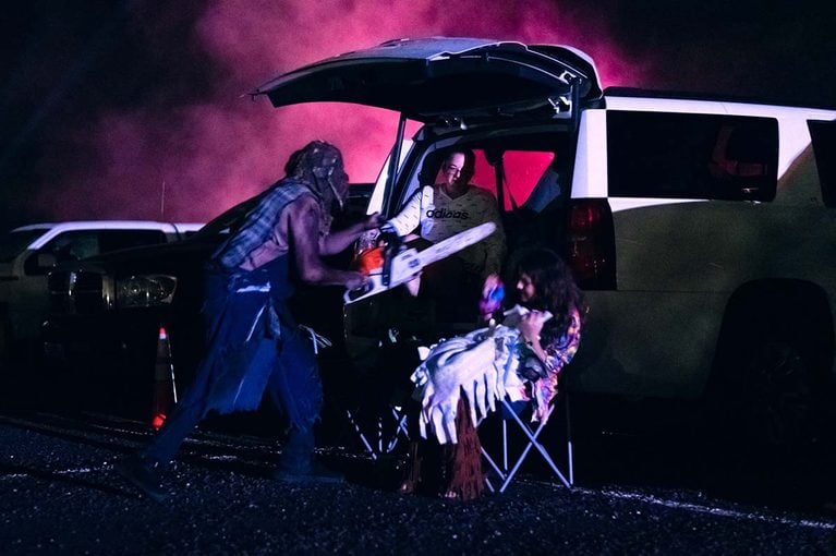 Monsters Lurk Between the Cars at This Haunted Drive-In Theater Near Portland